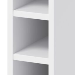 GoodHome Caraway Matt White Tall Wine Rack, (H)900mm(W)150mm - thumbnail 2