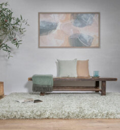 Green Luxurious , Modern , Plain , Shaggy Easy To Clean Rug For Living Room, Bedroom - 160Cm X 230Cm - thumbnail 1