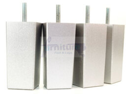 L&F 4X Replacement Furniture Legs Solid Wood 110mm High Sofas Chairs Settee Cabinets Legs M8 Tsp2055 Silver - thumbnail 6