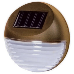 Taylor & Brown Pack Of 2 Brown Decorative Wireless Garden Solar Lights Weatherproof Outdoor Fence Step Gutter Wall Lamps - thumbnail 4