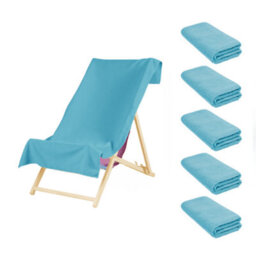 OHS 5 X Plain Microfiber Quick Dry Bath Beach Towel