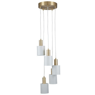 Pacific Lifestyle Biba White And Gold Five Drop Pendant - image 1