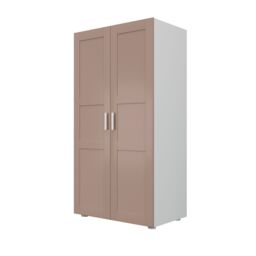 Atomia Modern Matt Antique Rose Double Wardrobe (H)1875mm (W)1000mm (D)580mm - thumbnail 2