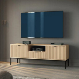 Arte Nova Oak Vincenza Tv Cabinet 154Cm - Stylish Storage Meets Sleek Design