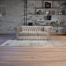 Chesterfield 3 Seater Sofa Senso Oyster Velvet Fabric In Classic Style - thumbnail 5