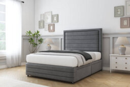 "Sloomy Ashford Armour Coniston Divan Bed Base 2 Drawers Right Side-54"" Floor Standing Headboard  12"" Footboard 3' Single" - thumbnail 3