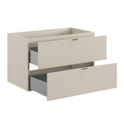 Heze Furniture Dalia Bathroom Cabinet Vanity 120Cm With Countertop Basin In Cashmere & Cremona Oak - thumbnail 3