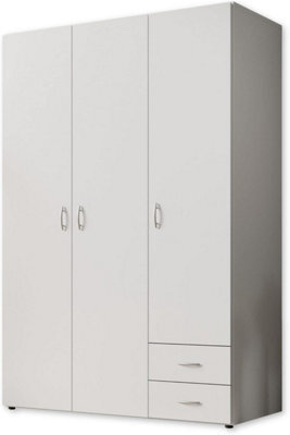 Arte Elegant Stella Trading Base Hinged Door Wardrobe W1210mm H1760mm D510mm - White Matt, Ample Storage, Versatile Design - image 1