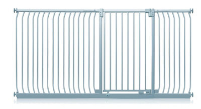 Safetots Extra Tall Elite Safety Gate, 225Cm - 234Cm, Matt Grey, Extra Tall 96.8Cm In Height, Pressure Fit Stair Gate - image 1