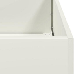 Berkfield Planter White 280X40X40 Cm Cold-Rolled Steel - thumbnail 7
