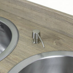 Astini Brushed Stainless Steel 270Ml Integrated Kitchen Sink Soap Dispenser - thumbnail 2