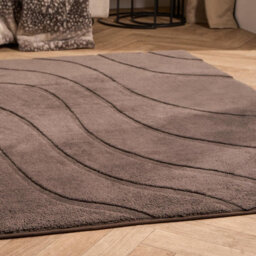 Ohs Tufted Contour Rug Soft Floor Carpet Non Slip Area Mat, Coffee - 160Cm X 230Cm - thumbnail 2