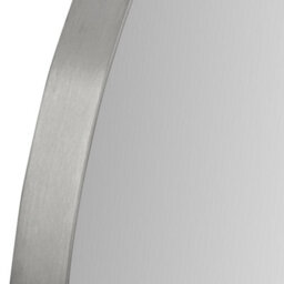 Pacific Lifestyle Round Wall Mirror Silver Metal Slim Frame 100Cm Contemporary - thumbnail 5
