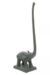 Orsina Fauna Grey Elephant Toilet Roll Holder Art - thumbnail 2