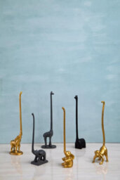 Orsina Fauna Grey Elephant Toilet Roll Holder Art - thumbnail 5