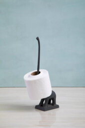 Orsina Fauna Grey Elephant Toilet Roll Holder Art - thumbnail 4