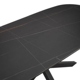 Home Detail Violet Extending Black Sintered Stone Ceramic Dining Table - thumbnail 6