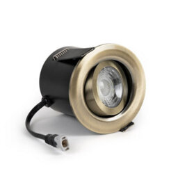 Antique Brass 6W Led Downlight - 3K Warm White - Dimmable & Tilt Ip44 - Se Home