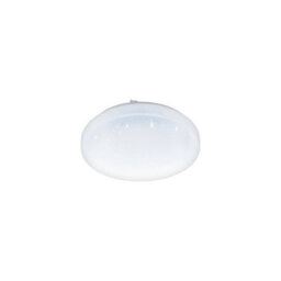 Eglo Frania-S Round White Metal And Plastic With Crystal Effect Integrated Led Flush Light, (D) 28Cm - thumbnail 1