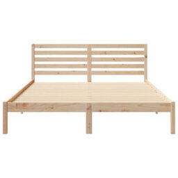 Berkfield Modern With Headboard Brown 160 X 210 Cm Solid Pine Wood - thumbnail 5