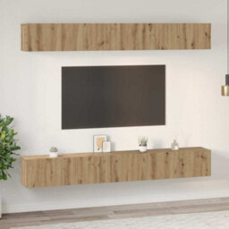 Berkfield Modern Tv Cabinet 6 Pcs Artisan Oak 60 X 30 X 35 Cm Engineered Wood - thumbnail 4