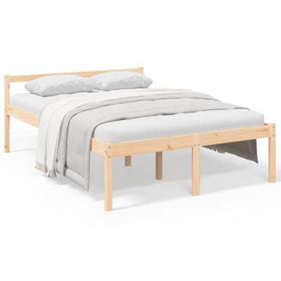 Vidaxl Senior Bed Without Mattress 135X190Cm Double - image 1