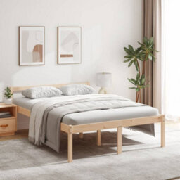 Vidaxl Senior Bed Without Mattress 135X190Cm Double - thumbnail 2