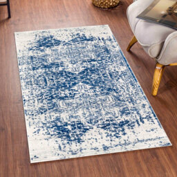 Livabliss Harput-Vintage Grey Blue Orange White Traditional Boho Living Dining Bedroom Rug 80 X 150 Cm Easy Care, Non Shedding - thumbnail 2