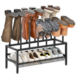 Boot Storage Stand Rack For Long & Short Boots Entryway Organiser - thumbnail 3