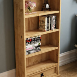 Lassic Vida Designs Corona 1 Drawer Dvd Rack Media Storage Bookcase - thumbnail 5