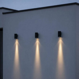 Ultra Beam Lighting Ultrabeam Black 3 Watt Outdoor Wall Downlight - Exterior Effect Wall Light - Ip65 Rated - 3000K Warm White - thumbnail 3