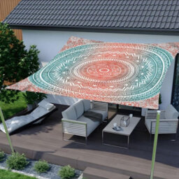 Pink 1.8X1.8M Rectangular Shade Sail 95% Uv Protection