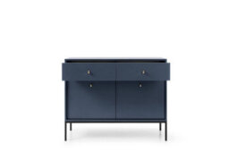 Arte Mono Sideboard Cabinet In Navy - Charming And Functional Storage Unit With Drawers And Shelves (W1040mm X H830mm X D390mm) - thumbnail 2