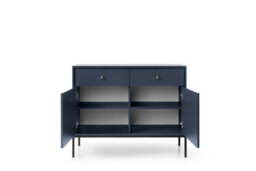 Arte Mono Sideboard Cabinet In Navy - Charming And Functional Storage Unit With Drawers And Shelves (W1040mm X H830mm X D390mm) - thumbnail 4