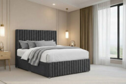 "Nexus Verona Plush Divan, Steel, 26"" Hb + 12"" Fb, 2 Drawers Foot-End, Open Coil Mattress, King" - thumbnail 2