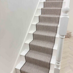 Pinstripe Stair Runner - Reversible, Durable & Hardwearing Carpet For Stairs & Staircases, Multiple Lengths - thumbnail 5