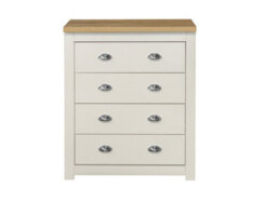 Birlea Highgate 4 Drawer Chest Cream & Oak - thumbnail 9