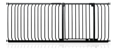 Safetots Elite Pressure Safety Gate, 189Cm - 198Cm, Matt Black, Pressure Fit Stair Gate - image 1