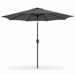 Shopnbits 3M Garden Parasol Sun Shade Canopy Patio Large Outdoor Umbrella Crank Tilt Uv Resistant Dark Grey - thumbnail 1