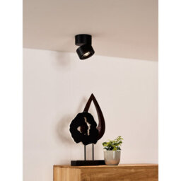 Lucide Yumiko Modern Surface Mounted Ceiling Spotlight 7,8Cm - Led Dim. - 1X8W 2700K - Black - thumbnail 4