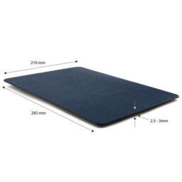 Lara-May Set Of 8 Royal Blue Recycled Leather Placemats And 8 Leather Coasters - thumbnail 3