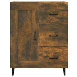 Berkfield Classic Sideboard Smoked Oak 69.5X34X90 Cm Engineered Wood - thumbnail 7