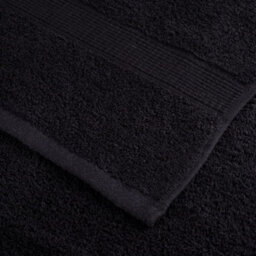 Berkfield 6 Piece Premium Towel Set Solund Black 600 Gsm - thumbnail 5