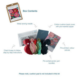Groves Of Thames Half Cross Stitch / Tapestry Kit: Cushion: Painted Floral - thumbnail 5