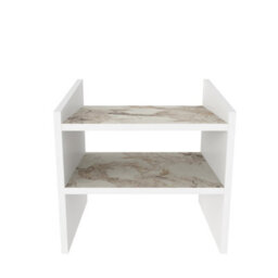 Decorotika Adin Furniture Nightstand White Ephesus - thumbnail 4
