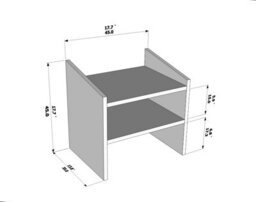 Decorotika Adin Furniture Nightstand White Ephesus - thumbnail 6