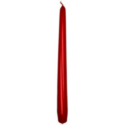 "SolaDirect Tapered Dinner Candles, Pack Of 10, Unscented, Long Burning Time, 24 Cm / 19.45"" (Red, Metallic)" - thumbnail 7
