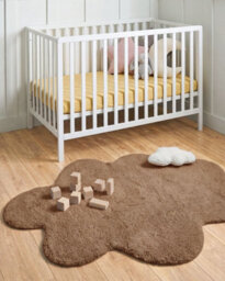 Beliani Kids Rug Hodka  Light Brown 80 X 120 Cm Cotton With Cushion - thumbnail 2