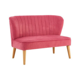 Orsina Velvet Upholstered 2 Seat Kids Sofa, Sturdy 2 Seater Sofa For Kids Bedroom, Versatile Small Two Seater Sofa - thumbnail 2