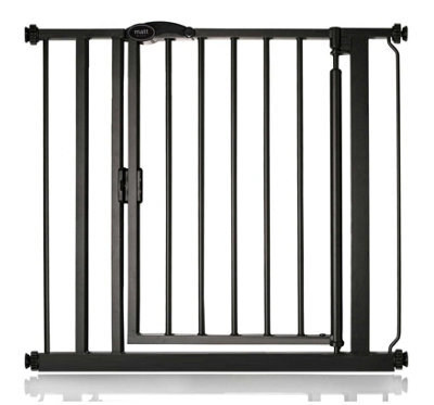 Bettacare Auto Close Stair Gate, 82.2Cm - 89.2Cm, Matt Black, Pressure Fit Safety Gate, Baby Gate - image 1